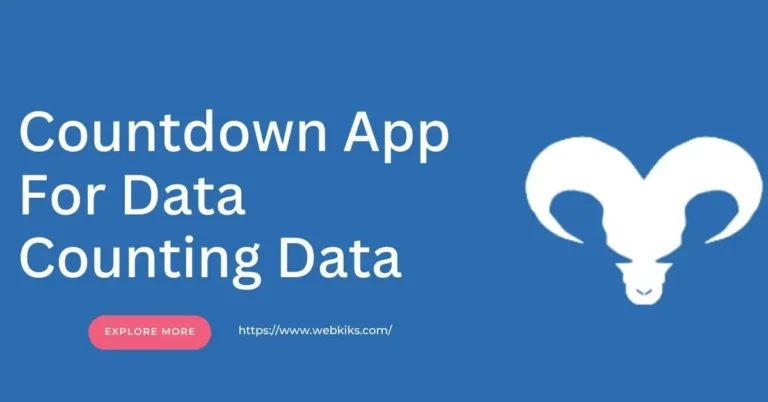 Countdown App For Data Counting Data