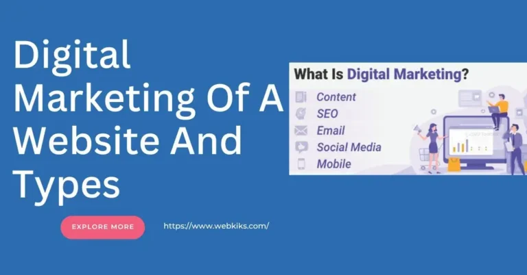 Digital Marketing Of A Website And Types